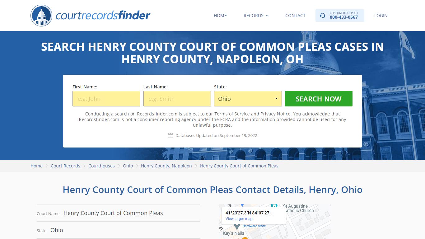 Henry County Court of Common Pleas Case Search - Henry County, OH ...